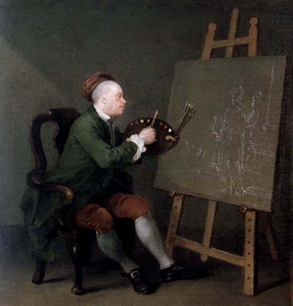 William Hogarth Hogarth Painting the Comic Muse china oil painting image